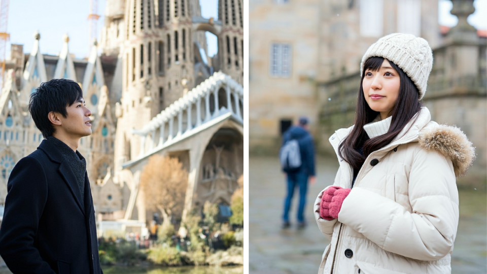 地域別服装の日本人男女