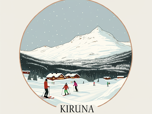 Kirunaの冬景色