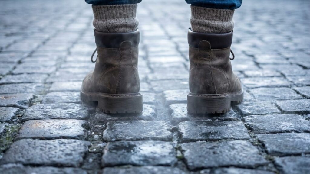 【気候】体感温度マイナス5度。「石」の冷気は足元から這い上がる