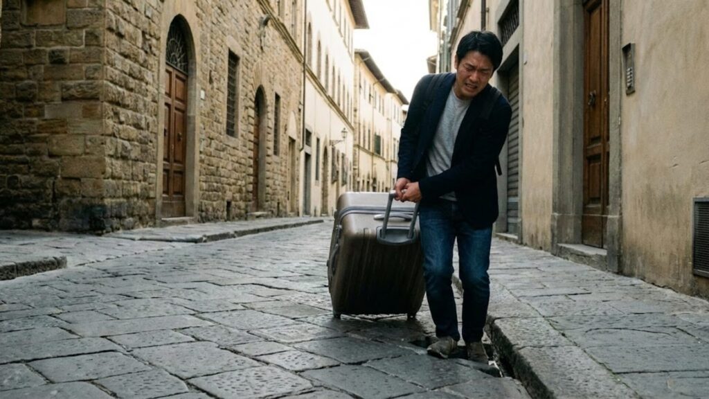 ① 「石畳」と「階段」の罠 ― エレベーターの有無は死活問題