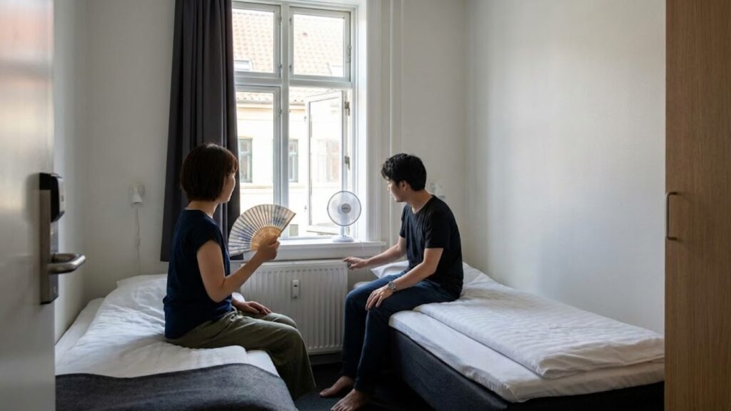 ③ 環境先進国ならではの「エアコンなし」「シャワーのみ」事情