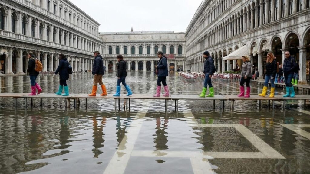 ③ 「アクアアルタ（高潮）」と長靴の準備