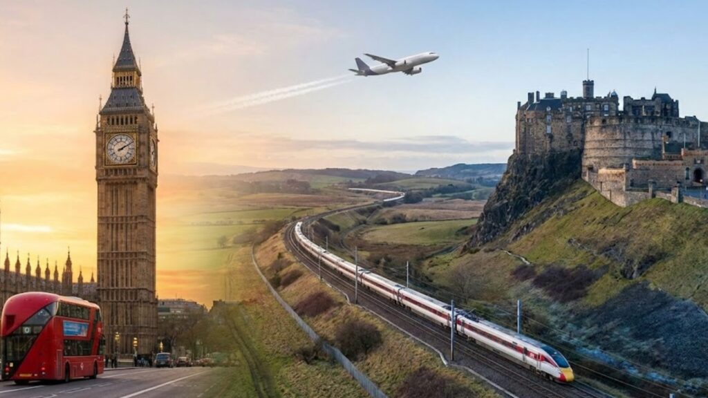 ロンドンからエディンバラへ日帰りは可能？移動手段の比較